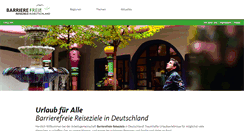 Desktop Screenshot of barrierefreie-reiseziele.de